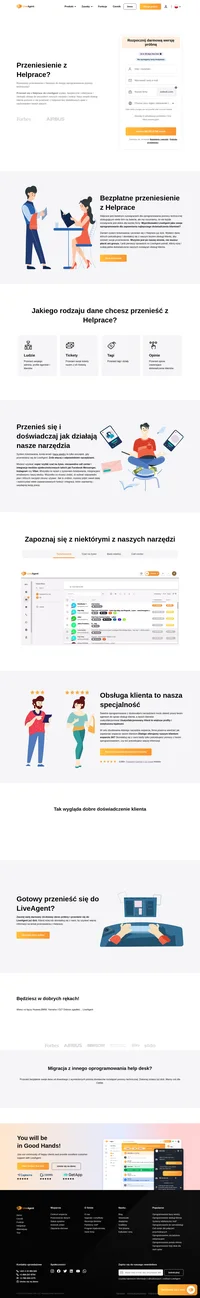 Chcesz przenieść swoje dane z Helprace do innego rozwiązania? Zajrzyj do LiveAgent i zobacz korzyści. Rozpocznij bezpłatny okres próbny już dziś.