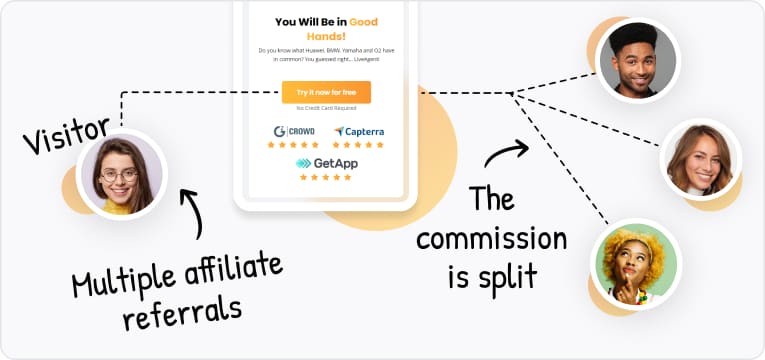 Affiliate program referrals