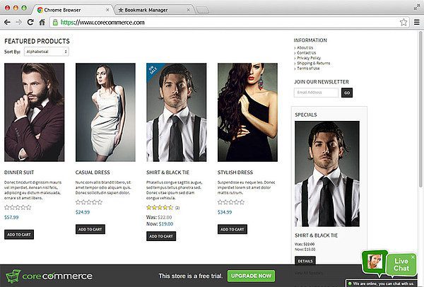 CoreCommerce-LiveAgent-livechat-integration CoreCommerce LiveAgent livechat integration