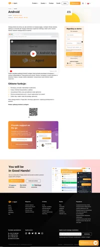Zapewnij wsparcie, bądź na bieżąco ze zgłoszeniami i rób więcej dzięki aplikacji LiveAgent na Androida. Możesz to zrobić, nawet gdy jesteś z dala od swojego punktu pomocy.