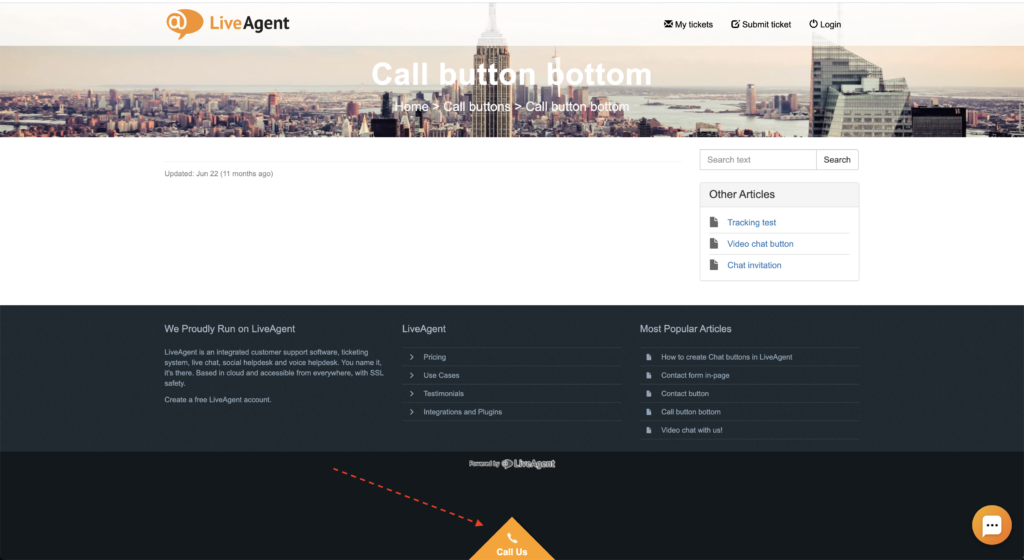 aktywny przycisk połączenia