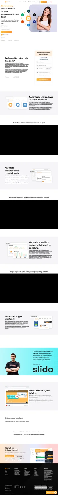 Twoje poszukiwania alternatywy dla OneDesk dobiegły końca. Przejdź na LiveAgent i uzyskaj wielokanałowy system sprzedaży biletów, który obsługuje również media społecznościowe.