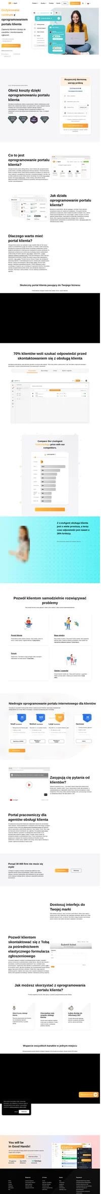 Świetna klientka rozpoczyna się od nowego oprogramowania portalu klienta. Rozpocznij darmowy 14-dniowy okres próbny LiveAgent. Buduj relacje i zwiększ sprzedaż oraz lojalność klientów.