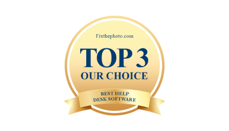 golden badge for the best help desk software