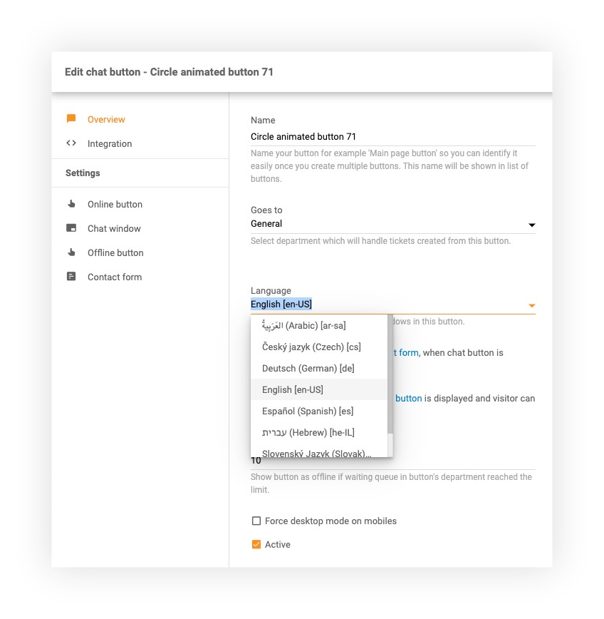 Language-adaptable-widgets