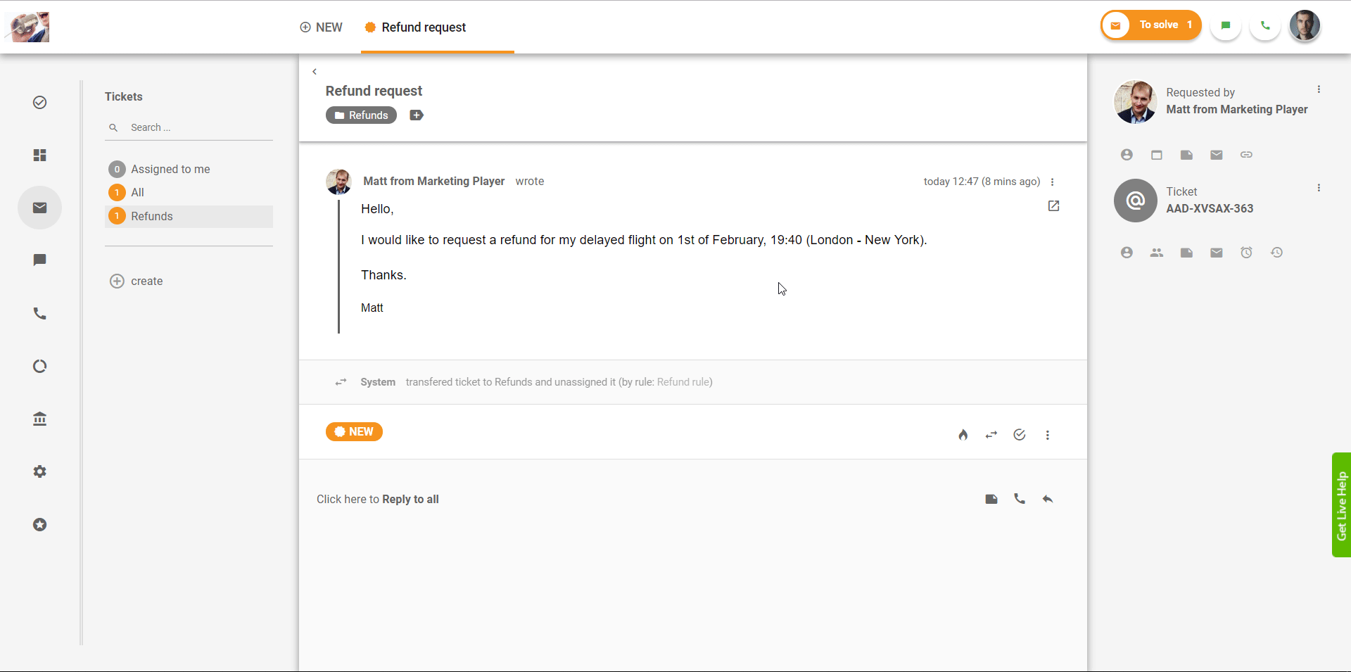 customer-service-queue-easy-tickets-first-LiveAgent-example