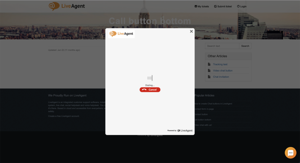 połączenie w przeglądarce na pulpicie
