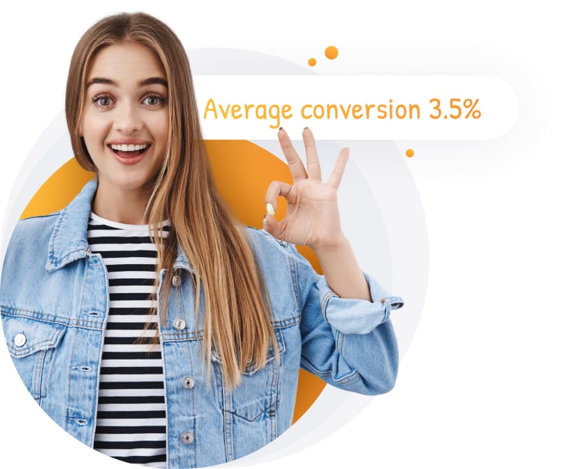 Affiliate program's averadňge conversion rate