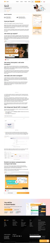 Korzystanie z numerów Sipcall VoIP z call center LiveAgent nigdy nie było łatwiejsze. Sprawdź nasz artykuł, aby dowiedzieć się więcej.