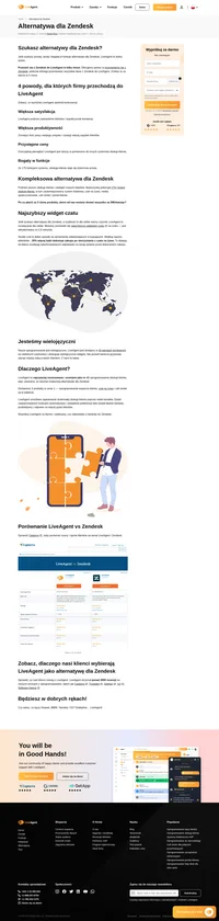 LiveAgent to najczęściej recenzowane i oceniane jako nr #1 oprogramowanie obsługi klienta, więc uważamy, że stanowi świetną alternatywę dla Zendesk. LiveAgent jest dostępny w 43 różnych językach (w niektórych częściowo) i obsługuje wielojęzyczne widgety.