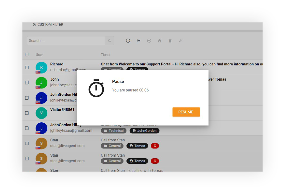 Pause-feature-LiveAgent