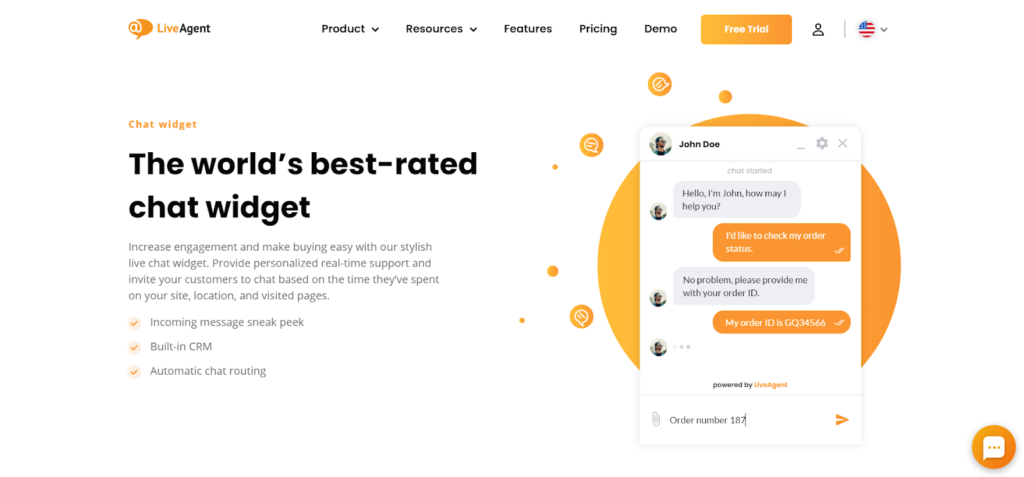 Najlepiej oceniany czat LiveAgent