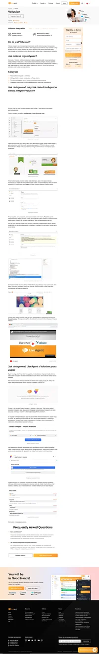 Umieść przycisk czatu na żywo na swoich stronach internetowych Volusion dzięki integracji Volusion dla LiveAgent. Szybciej zamieniaj odwiedzających w płacących klientów.