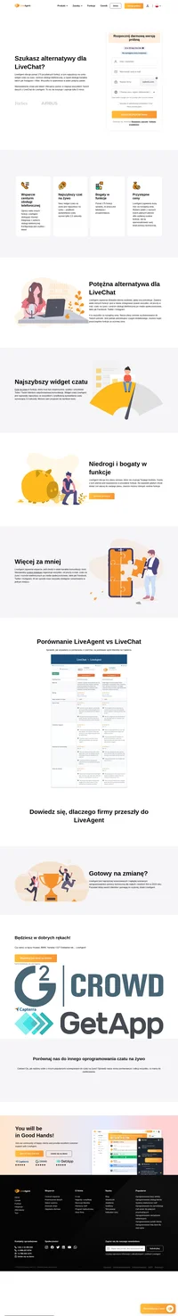 LiveAgent oferuje ponad 175 przydatnych funkcji, w tym najszybszy na rynku widget czatu na żywo. Funkcje pokrywają nie tylko centrum obsługi telefonicznej, ale nawet kanały takie jak Instagram.