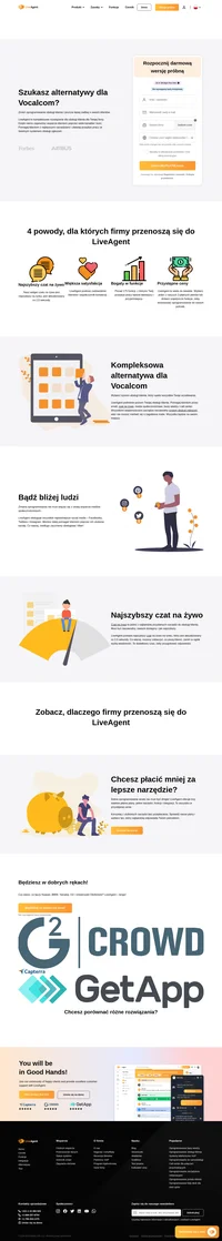 LiveAgent to kompleksowe rozwiązanie dla obsługi klienta dla Twojej firmy. Zapewniaj wsparcie klientom przez wiele kanałów i kont. Pomagaj klientom z najlepszymi narzędziami i ułatwiaj przepływ pracy ze świetnym systemem obsługi zgłoszeń.