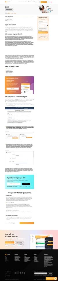 Exim to klient poczty e-mail stworzony z myślą o użytkownikach wymagających elastycznej konfiguracji i zarządzania zadaniami w swoim helpdesku.